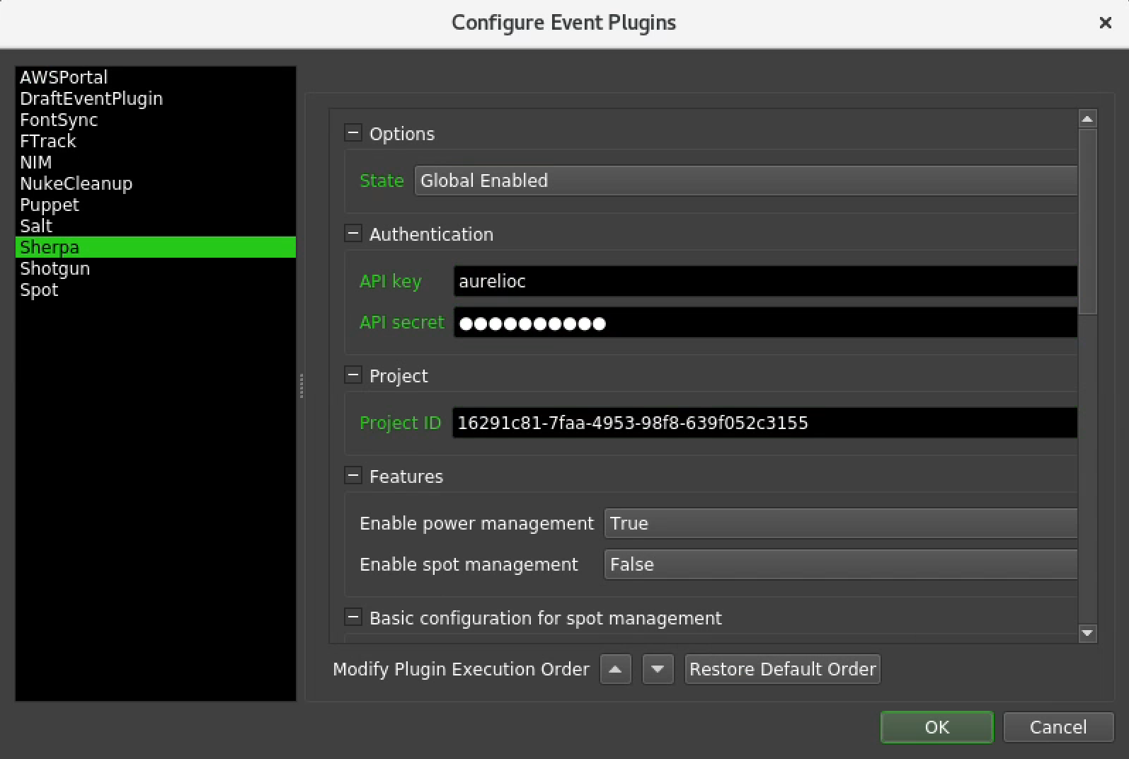 configure-sherpa-event-plugin