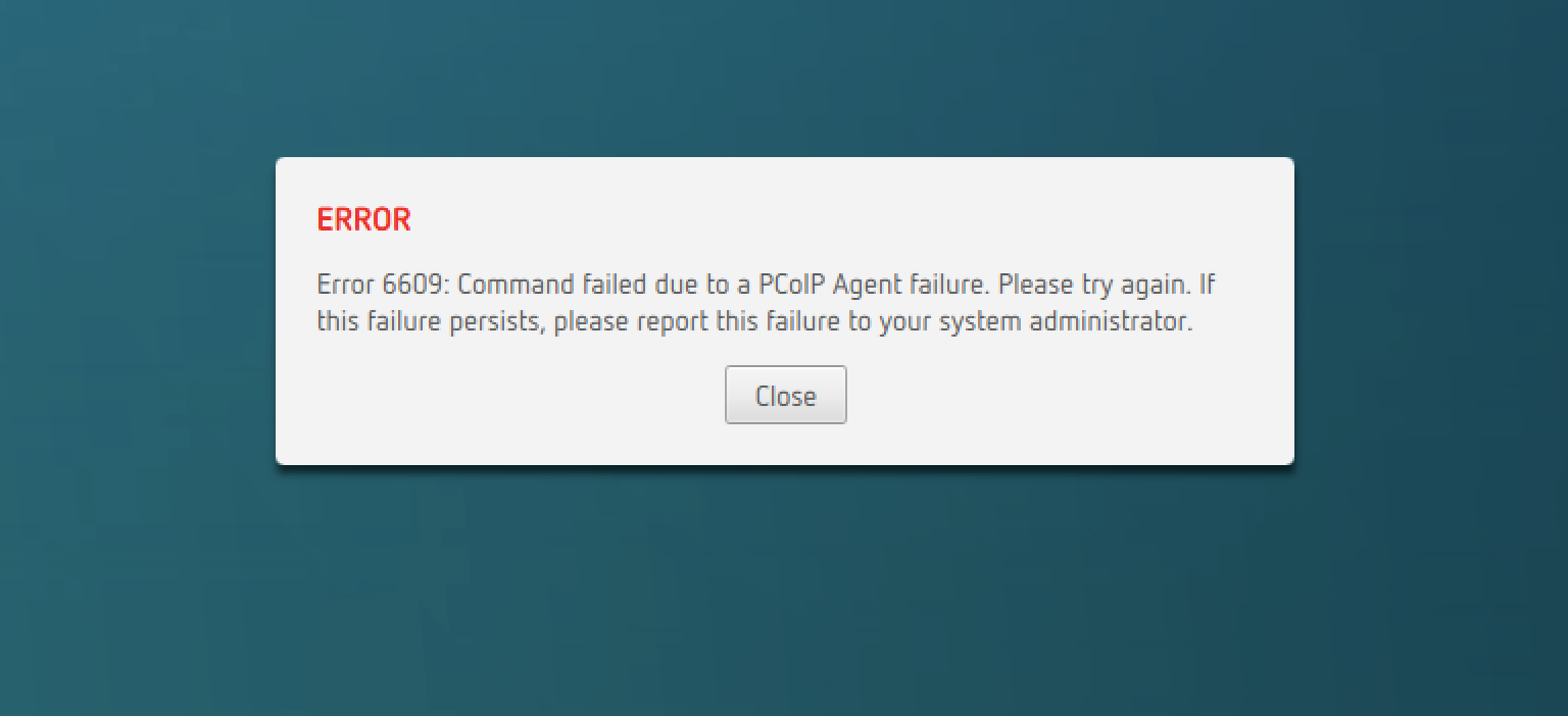 Error 6609